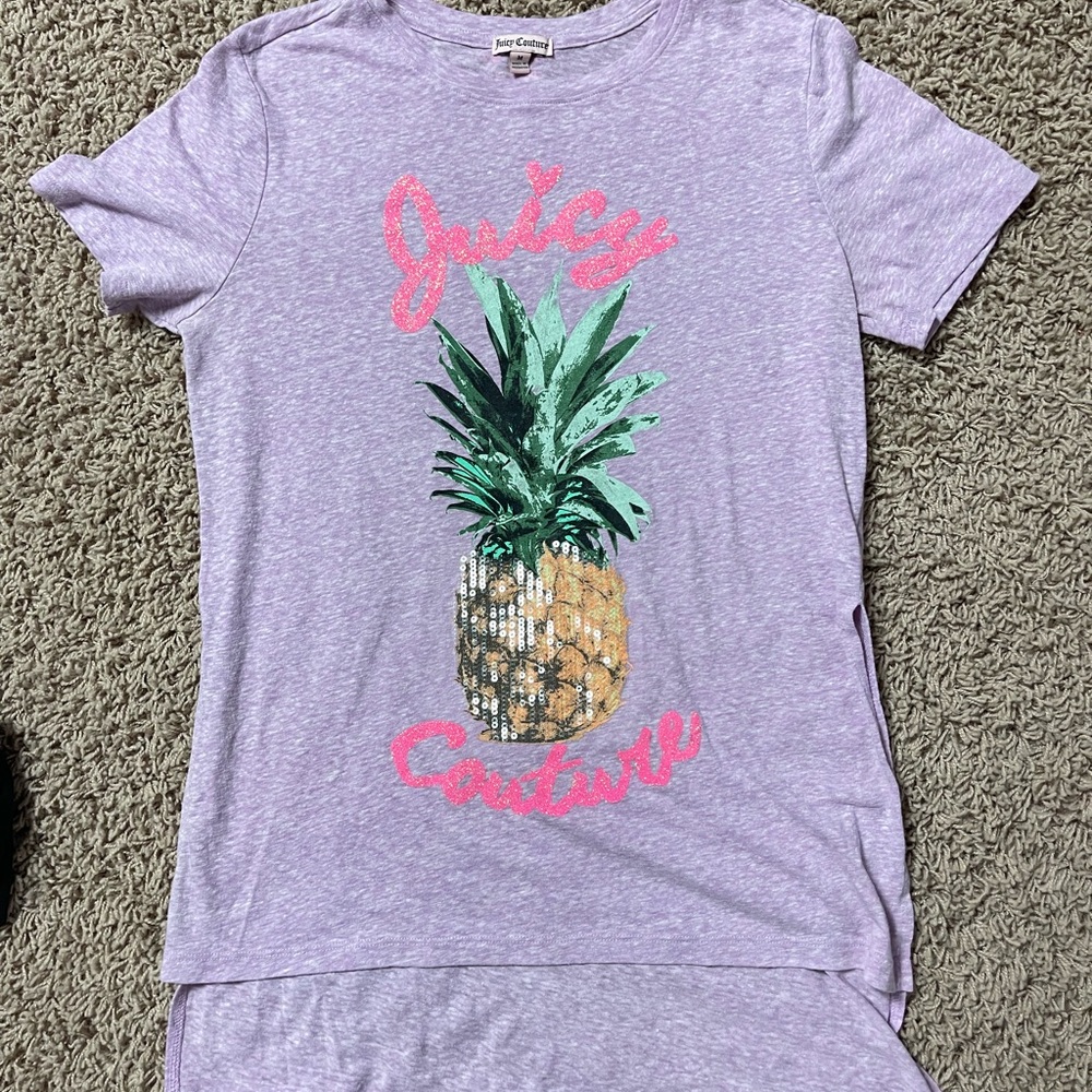 Juicy Couture Sequin Pineapple Tee - perfect condition